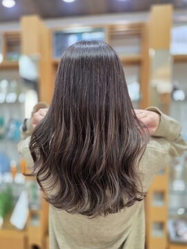 プランタンアヴェダ(printemps AVEDA) ココアグレージュ×ラベンダーインナーカラー