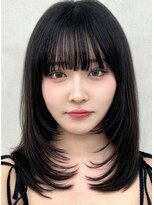 エジョン 三鷹店(Aejon)&nbsp;三鷹レイヤーカット韓国ダブルカラー顔周り前髪カットボブ