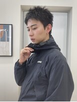 ハニー 町田(HONEY)&nbsp;メンズスパイキーショート/メンズピンパーマ/黒髪