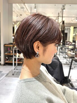 ラボー ノースプラザ店(LA'BO) 【LA'BO三浦】30代/40代/50代/丸みショート/艶感/ピンク