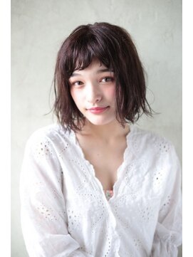 オリーブスバイネオリーブ(Olive's by neolive) 【新宿 neolive】眉上バングに動きのある軽やかなボブ