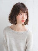 ワンカールボブ 透けバング