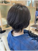 小顔補正立体カット×ナチュラル丸みボブ 10代20代30代40代50代