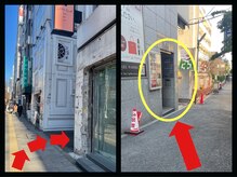 アンフィ 東京(Amphi)の雰囲気（花屋（青山フラワーマーケット）を右に曲がってスグのビル4F）