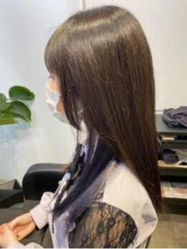 アリアバイエクラート 池袋店(ARiA by ECLART) インナーカラー　パープル