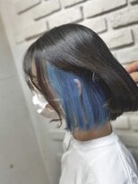 ビランチェ 池袋(bilancia)&nbsp;水色/インナーカラー/ホワイトブルー/ミニマルボブ/池袋