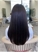 水素カラー/艶髪/ダークブラウン