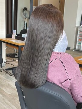 アトリエコア(Atelier Coa) 髪質改善トリートメントミルクティーベージュカラーくびれヘア