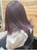 10代20代30代ストレートラベンダーナチュラルボブ