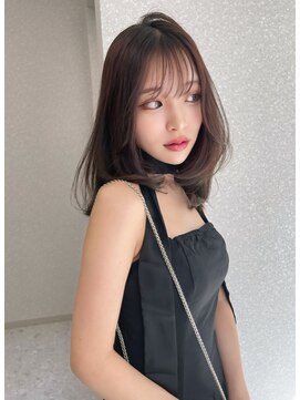 天神美容室 透明感溢れるグレージュ×レイヤーカット×韓国【ayana】