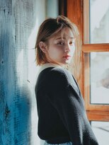 エーバイフー 江坂店(A BY WHO)&nbsp;A BY WHO江坂/外はねミルキーベージュ/ブリーチからー