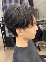 センターパート/リバースパーマ