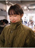 【ショートヘア/阿部達哉】ショートボブ/耳掛けショート/前髪