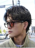 立川フェザーパーマニュアンスパーマセンターパートウルフカット