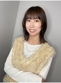 ウルフカット×マロンベージュ