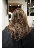 ノラキチジョウジ(NORA KICHIJOJI)&nbsp;ハイレイヤーハイライトフェイスレイヤーカット海外ガール