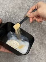 【こだわりの処理剤について】カラー剤にお砂糖！？