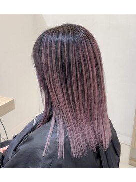 プログレス 小平小川店(PROGRESS) バレイヤージュ/ピンク/ブリーチ/ハイトーン/髪質改善