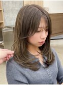 レイヤーカット/オリーブグレージュ/韓国/髪質改善/仙台