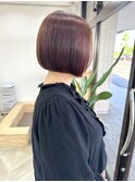 ぱつっとミニボブ / ピンクベージュ
