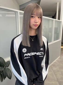 レノ(RENO) ブリーチハイトーンミルクティーグレージュ透明感カラー