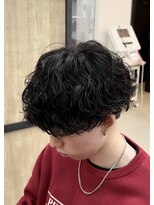 メンズギフト(men's GIFT)&nbsp;大分波巻きスパイラルパーマメンズマッシュ刈り上げツーブロック