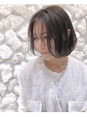 #ボブ#ワンカールボブ#前髪ありボブ#30代#40代