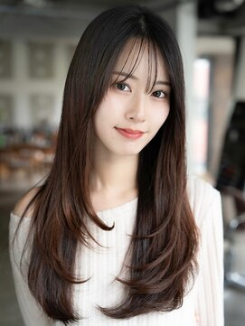 エインアンリー 明治神宮前(AIN.ANLY.) ◎レイヤーパーマくびれカットコテ巻き風パーマ縮毛矯正韓国風