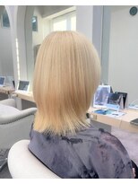 アグ ヘアー テラス沖縄店(Agu hair terrace)&nbsp;ホワイトブロンドカラー(ブリーチ2回)