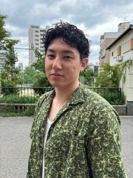 ハマモト ヤマ オオサカ(ハマモト Yama Osaka) 無造作パーマ