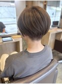 刈り上げショート×プレミアムオイルカラー