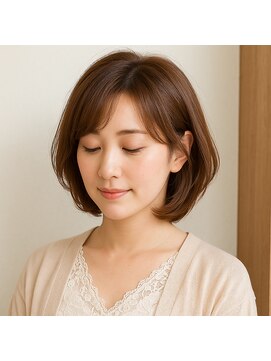 スープレックス ヘアーデザイン(SOUPREX HAIR DESIGN) 大人女性の印象柔らか艶ボブ　20代 30代 40代 50代 60代髪質改善