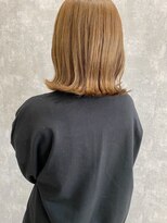 ランガリ ヘアアンドスパ(Rangali Hair&Spa)&nbsp;【別府 Rangali】外ハネbob × ミルクティーベージュ