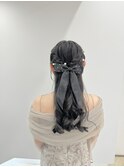 ハーフアップアレンジ