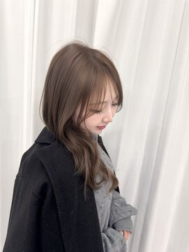 ジェム リット(GEM lit) ココアベージュ/レイヤーカット/ワンホンヘア