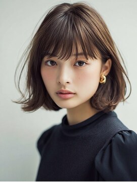 ダル 渋谷/表参道(DAL.) Aラインボブ/ナチュラル抜け感/大人ボブ/ショコラブラウン