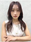 結べるレイヤーカット/グレージュブラウン/韓国巻き/顔周り