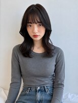 トリッカ シブヤ(TRICCA SHIBUYA)&nbsp;韓国風レイヤー/暗髪ブラウン/顔まわりレイヤー/透けバング