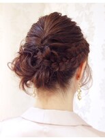 クロップ エス 湘南辻堂(crop es) 肩レングス★編み込みアレンジ