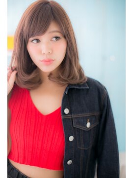 ミック ヘアアンドビューティー 大山店(miq Hair&Beauty) 重めワンカールの”甘辛セミディ”