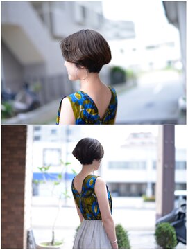 ヘアースイッチ(HAIR SWITCH) スモーキーベージュ×大人ハンサムショート