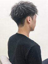 アンルポン(un.le.pont) [m]ツーブロックコンマヘアダークグレージュダークアッシュ