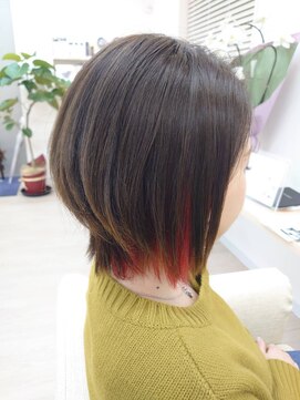 シルビジュー(Cills Bijou) ☆大人前下がりボブインナーカラー☆