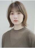 大人おしゃれ前髪あり外ハネボブ20代30代【AIN.表参道】川原大地