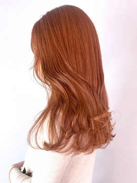 アイティーバイアルバム 藤沢店(IT by ALBUM) オレンジベージュ_アースカラーくびれヘア_ba340102