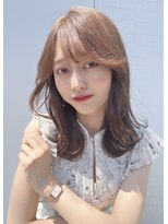 パルフェ ヘアー バイ オーク 九大学研都市(parfait hair byOAK)&nbsp;韓国人風レイヤーが可愛い薄めバングフェザーバング