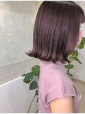 外ハネボブ × ラベンダーグレージュ