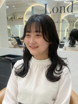 ロンドプランタン 恵比寿(Lond Printemps)&nbsp;暗めカラーでも可愛いくびれセミロングヘア