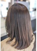 モテ髪ショコラブラウンカラー♪20代30代セミスタイル