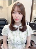 髪質改善/ロングヘア/レイヤーカット/韓国風/酸熱トリートメント